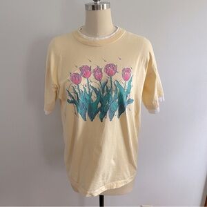 Vintage Day Break Tulip Tee Shirt- Size Large- 1980’s/1990’s